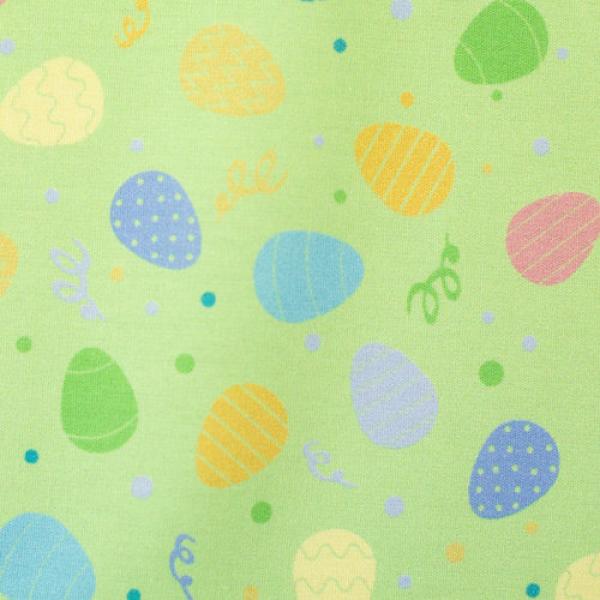 Bauwoll Druck Bunte Eier auf Grün von Happy Easter by Swafing 